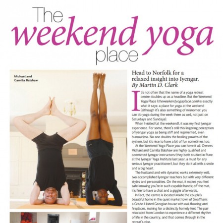 My first Iyengar experience