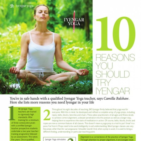 OM Yoga Magazine Iyengar Yoga Special